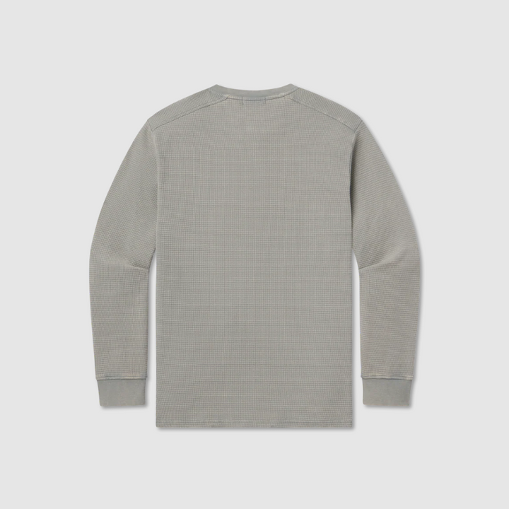 SEAWASH™ Vintage Waffle Henley Tee - Long Sleeve - Burnt Sage
