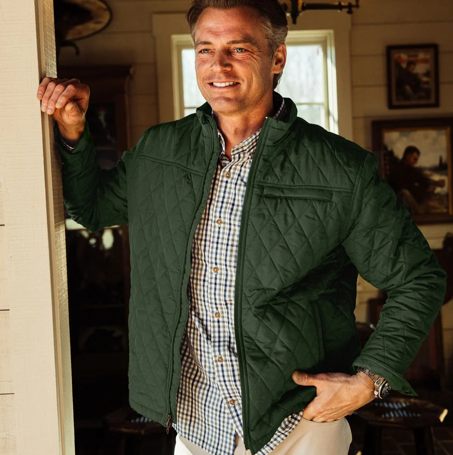 TSG Highland Quilted Jacket - Dark Green