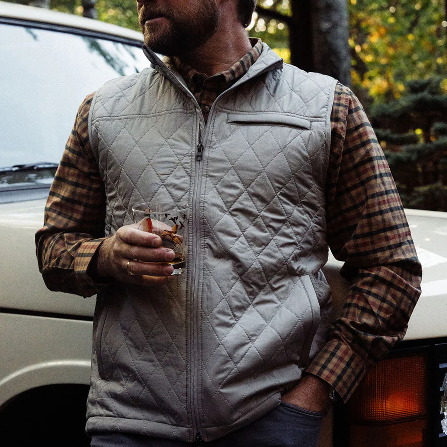 TSG Highland Quilted Vest - Iron