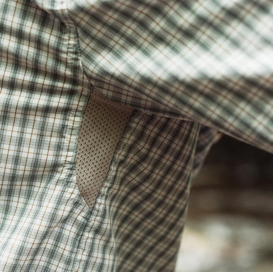 TSG Airetex™ Brooks Long Sleeve Shirt - Field Plaid Green