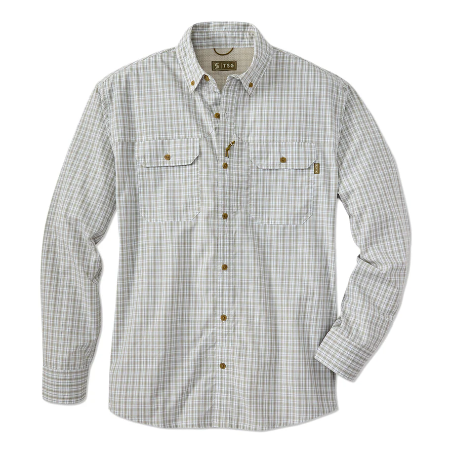 TSG Airetex™ Brooks Long Sleeve Shirt - Field Plaid Wheat
