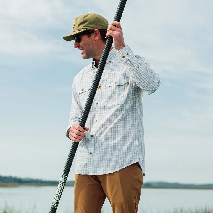 TSG Airetex™ Brooks Long Sleeve Shirt - Field Plaid Wheat