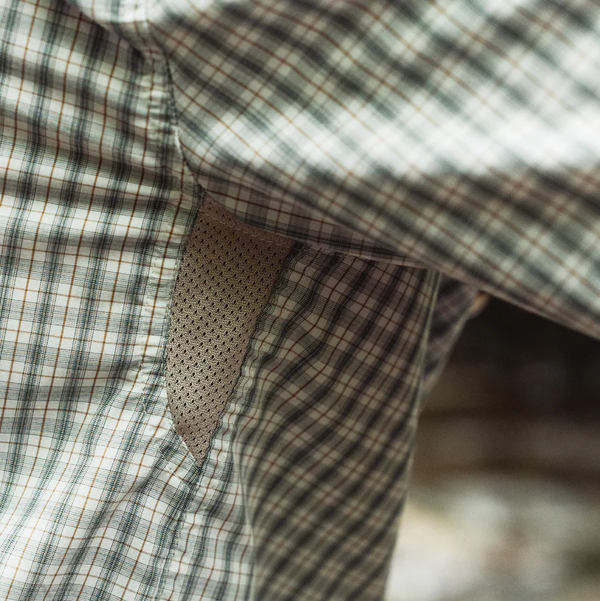 TSG Airetex™ Brooks Long Sleeve Shirt - Field Plaid Wheat