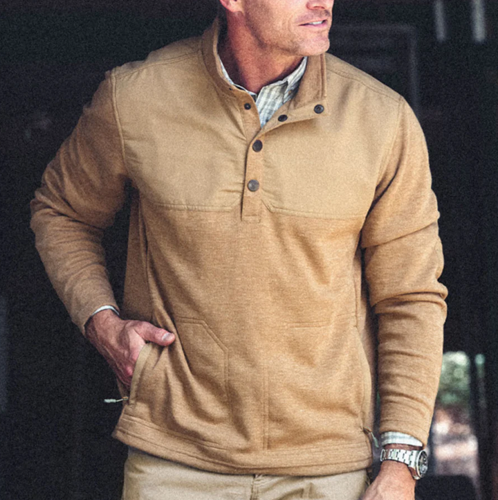 TSG Cashiers Pullover - Whiskey & Field Tan