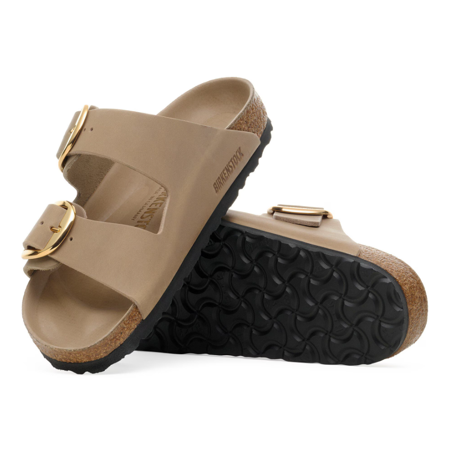 Arizona Big Buckle Oiled Leather - Tobacco Brown