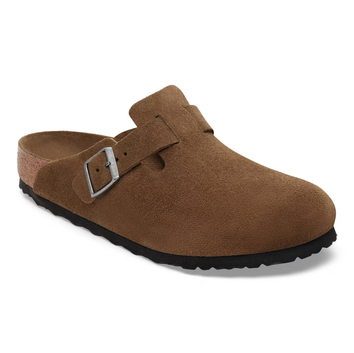 Boston Soft Footbed Suede Leather - Dark Tea Tonal