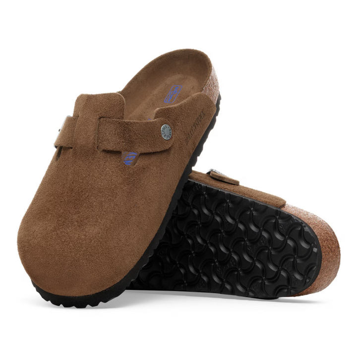 Boston Soft Footbed Suede Leather - Dark Tea Tonal