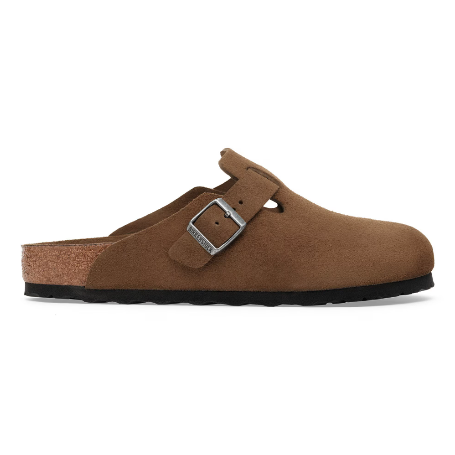 Boston Soft Footbed Suede Leather - Dark Tea Tonal