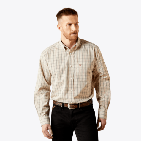 Wrinkle Free Alam Classic Fit Shirt - Cream