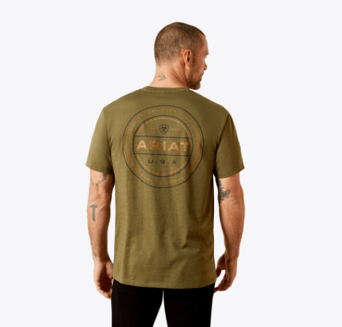 Ariat Ropers Seal T-Shirt - Military Heather