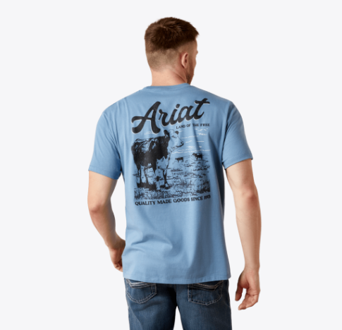 Ariat Cattle Co. T-Shirt - Coronet Blue