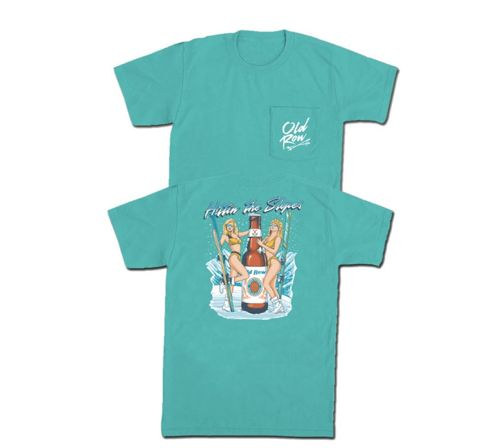 Hitting the Slopes Chicks Pocket Tee