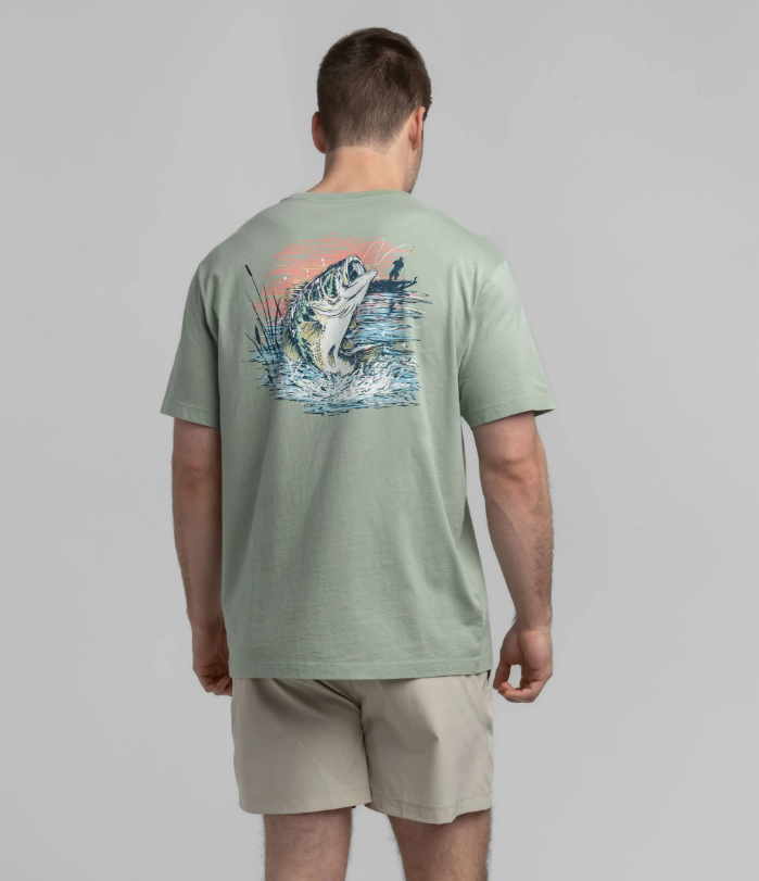Rip It And Stick It Tee - Iceberg Green