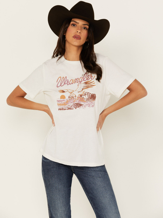 Wrangler Women's Scenic Short Sleeve Graphic Tee