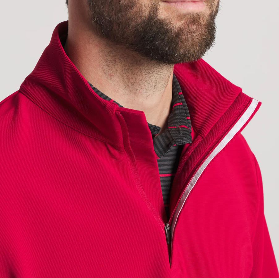 Canton Performance Quarterzip - Crimson