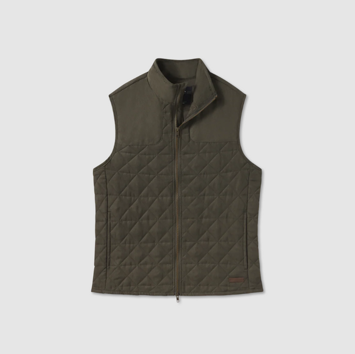 Lawrence Quilted Vest - Dark Olive