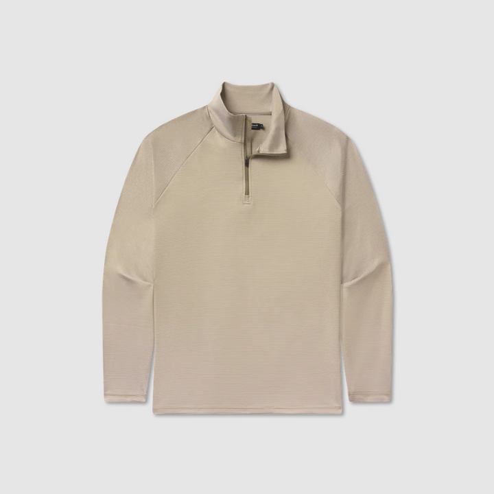 Southampton Performance Quarter Zip - White & Dark Olive