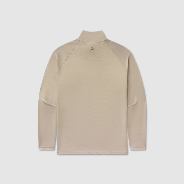 Southampton Performance Quarter Zip - White & Dark Olive