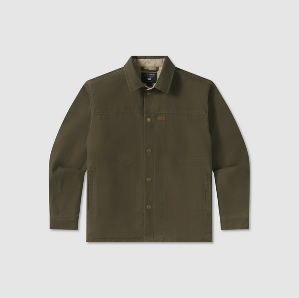 Bishop Rugged Canvas Jacket - Dark Olive