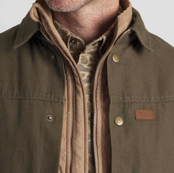 Bishop Rugged Canvas Jacket - Dark Olive