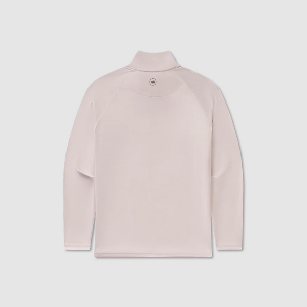 Southampton Performance Quarter Zip - Stripes - White & Gray