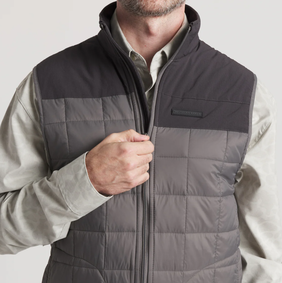 Falcon Hill Quilted Vest - Dark Gray