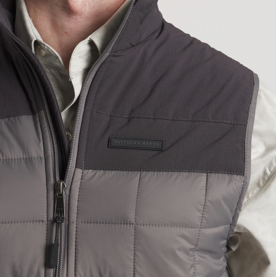Falcon Hill Quilted Vest - Dark Gray