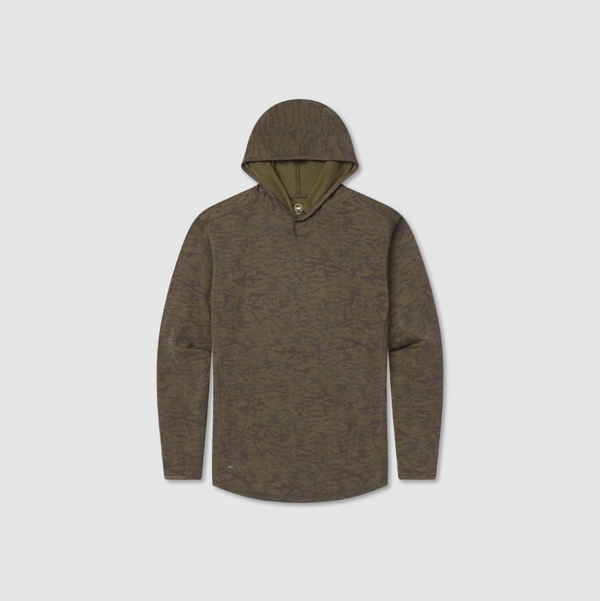 Birkdale MarshLUX Performance Hoodie- Burnt Taupe & Stone Brown