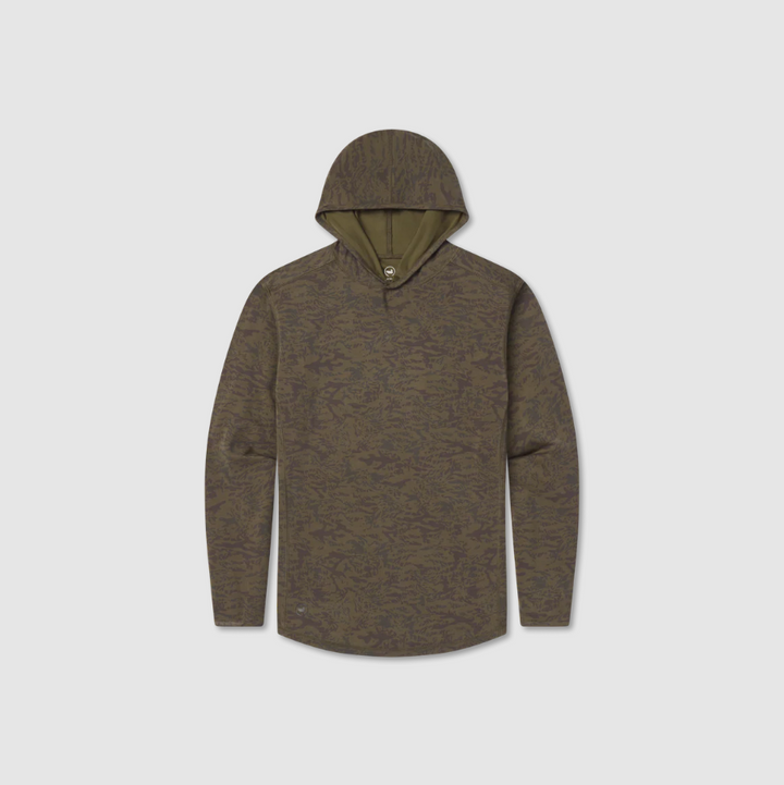 Birkdale MarshLUX Performance Hoodie- Burnt Taupe & Stone Brown