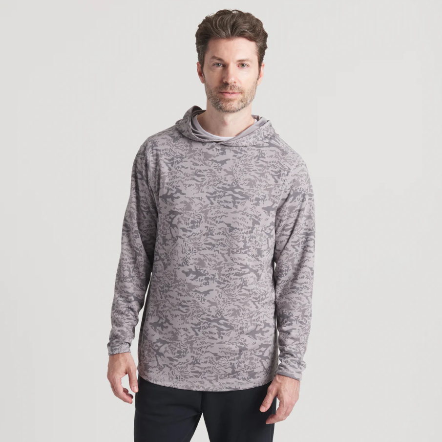 Birkdale MarshLUX Performance Hoodie- Dark Gray & Midnight Gray