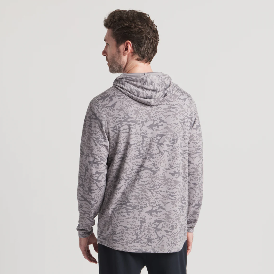 Birkdale MarshLUX Performance Hoodie- Dark Gray & Midnight Gray