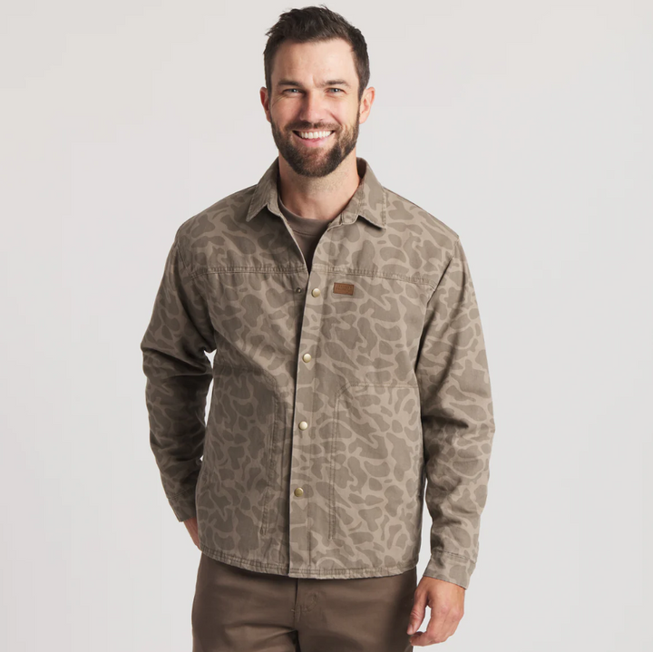 Bishop Rugged Canvas Jacket - Camo - Dark Brown