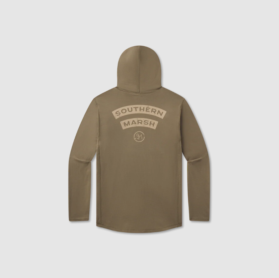 Classic Hoodie Tee - Arched Marsh - Moss Green