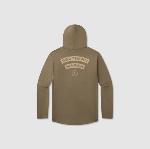 Classic Hoodie Tee - Arched Marsh - Moss Green