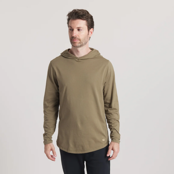 Classic Hoodie Tee - Arched Marsh - Moss Green