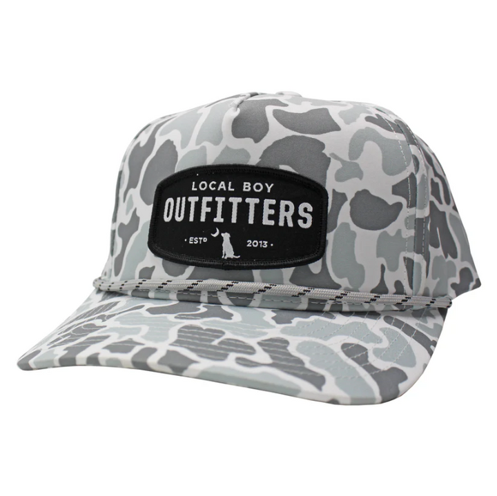 Youth Woven Patch High Crown Rope Hat