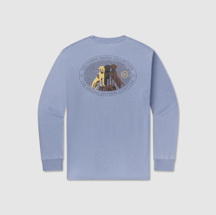 LS SEAWASH™ Tee - Lab Trio - Washed Blue