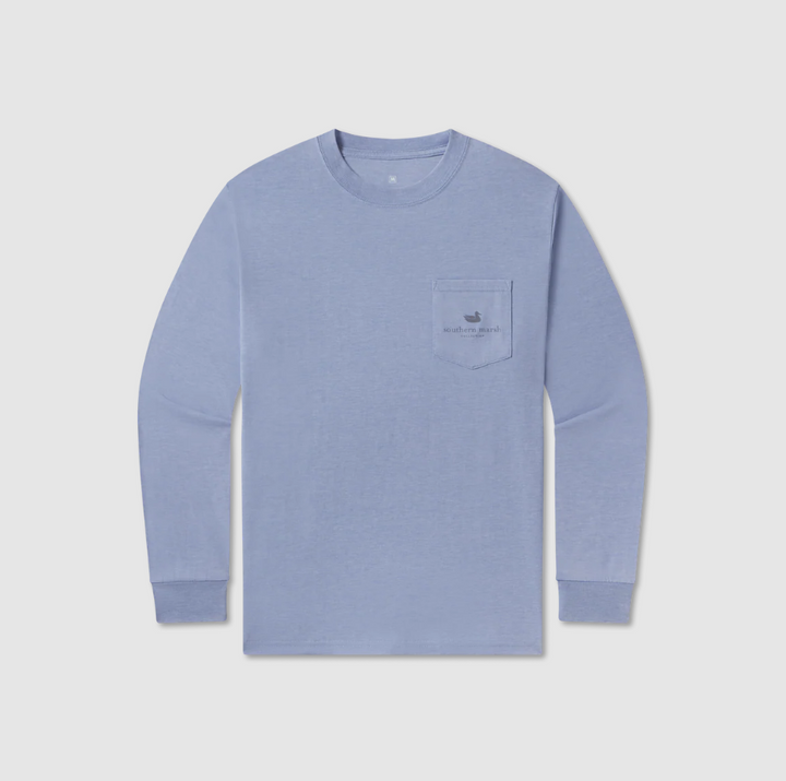LS SEAWASH™ Tee - Lab Trio - Washed Blue