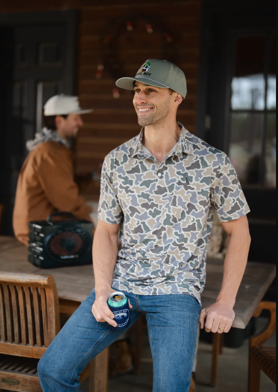 Dirty Myrtle Polo - Sand Dog & Moon Camo