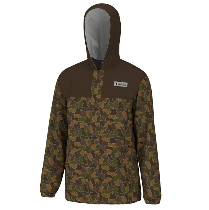 Two Tone Rain Jacket - Brown
