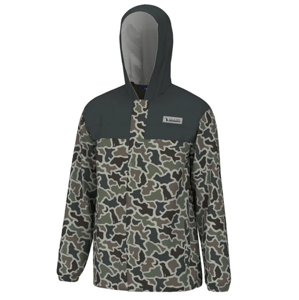 Two Tone Rain Jacket - Dark Slate Dog & Moon Camo
