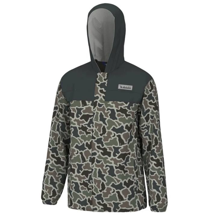 Two Tone Rain Jacket - Dark Slate Dog & Moon Camo