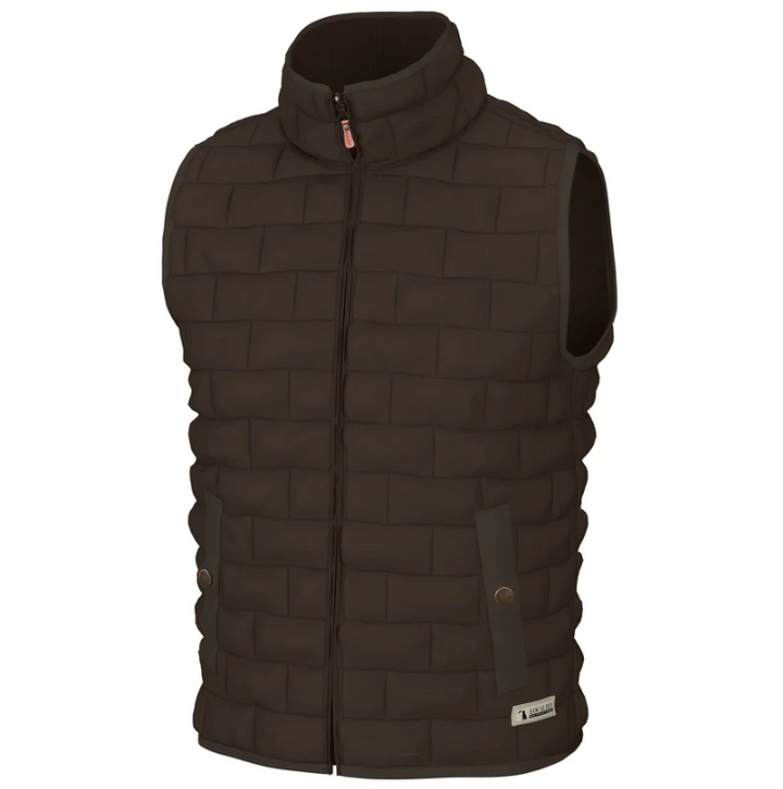 Brick Quilted Vest - Coffee