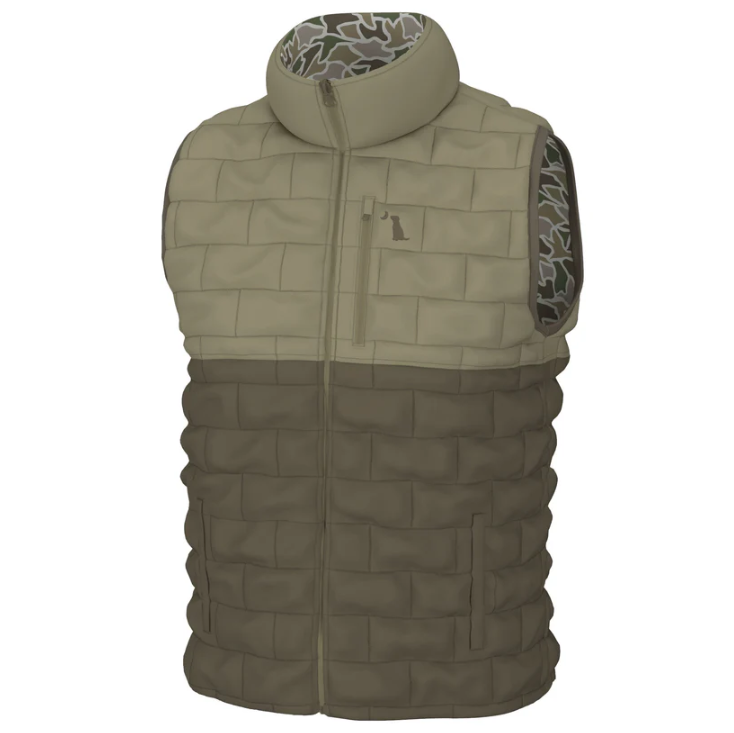 Duck Down Reversible Vest - Duck Camo