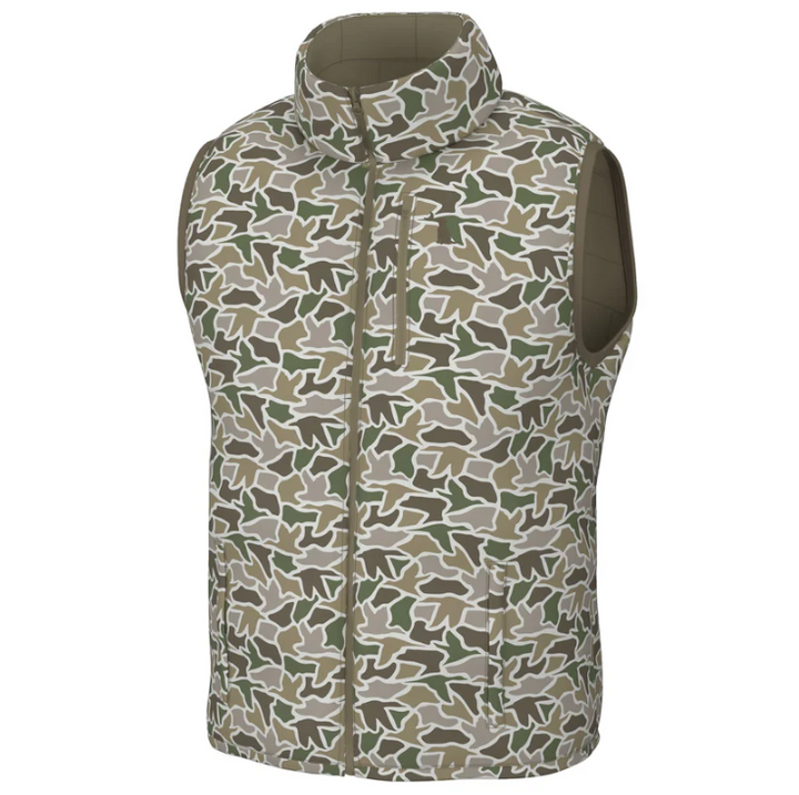 Duck Down Reversible Vest - Duck Camo