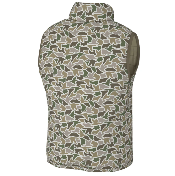 Duck Down Reversible Vest - Duck Camo