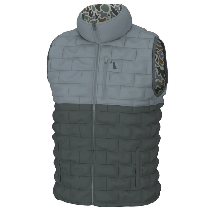 Duck Down Reversible Vest - Localflage Bluff