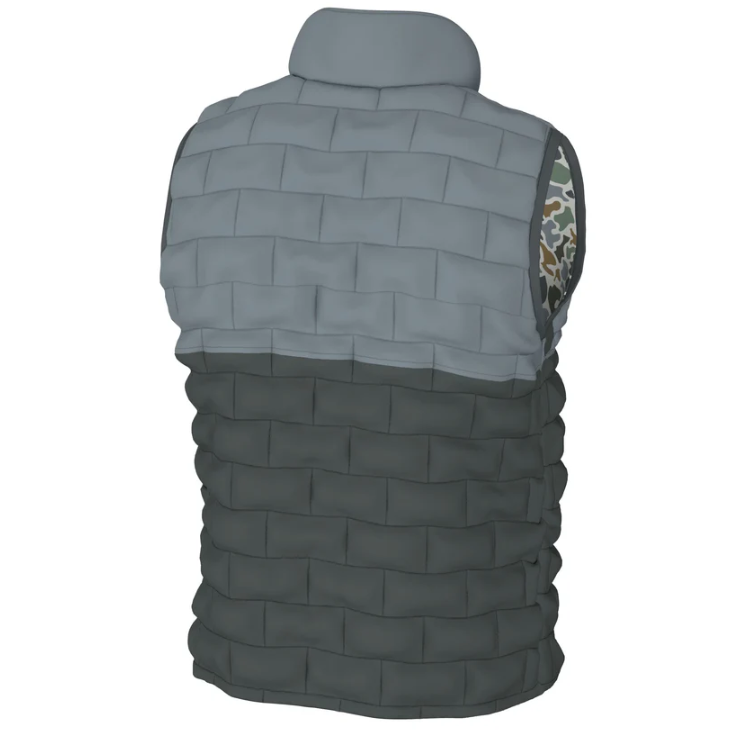 Duck Down Reversible Vest - Localflage Bluff