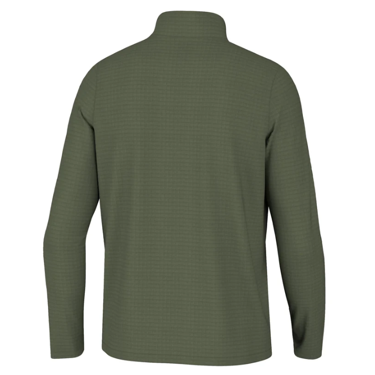 Waffle Half Zip - Olive Green