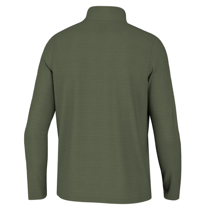 Waffle Half Zip - Olive Green